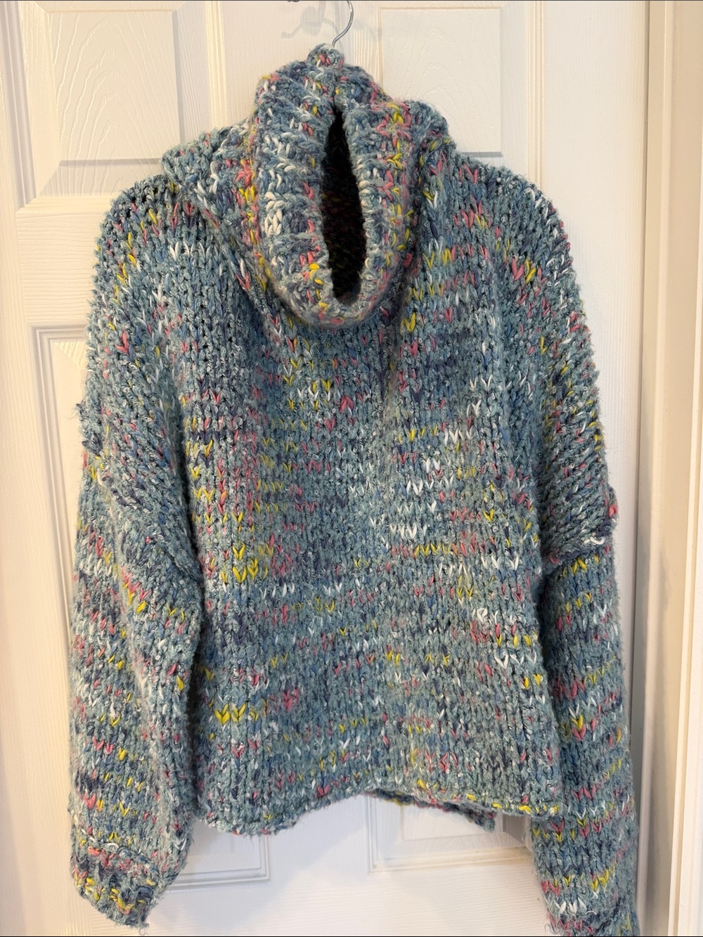 Free People Multicolor Slouchy Oversized Sweater